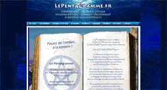 Desktop Screenshot of lepentagramme.fr